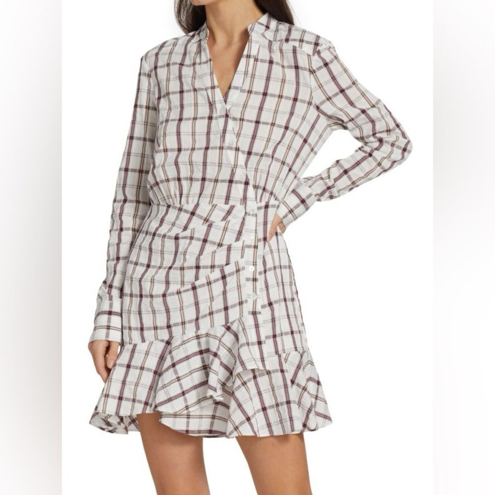 Veronica Beard Sherry Button-Front Minidress - image 1